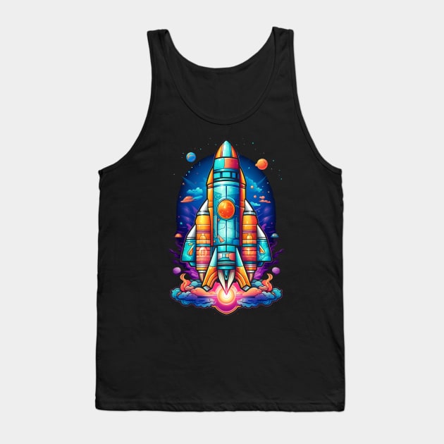 To The Universe Tank Top by vamarik